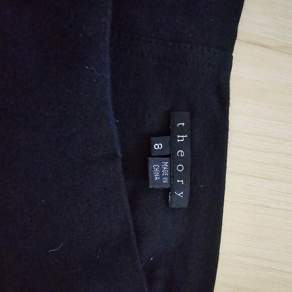 Theory Womens Figuero Craze Tulip Balloon Knit Pleated Skirt Black Size 8 - Picture 5 of 9